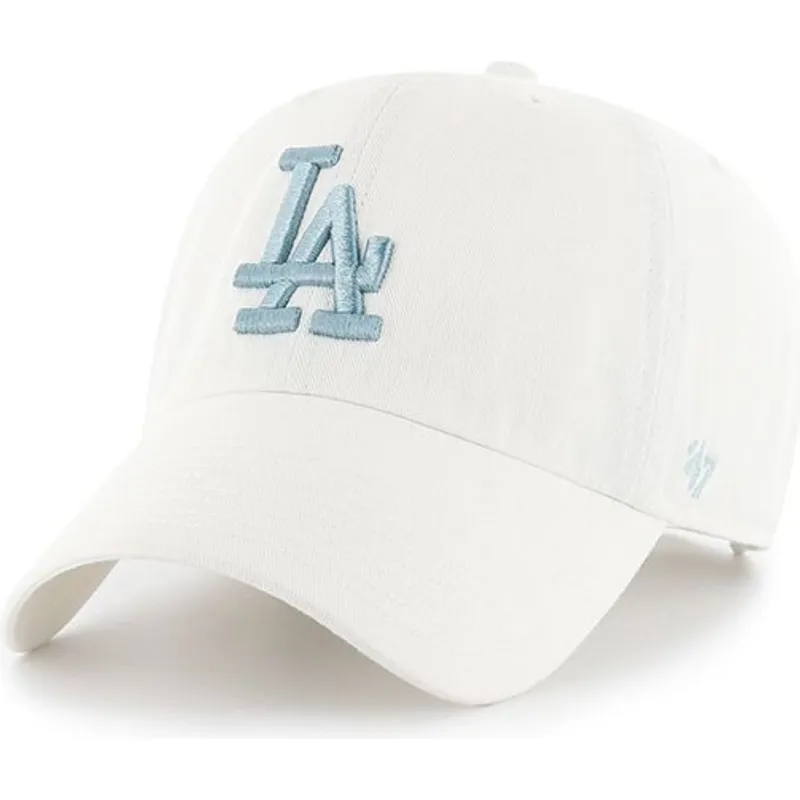 cappelli-curva-bianco-cinghia-regolabile-dei-los-angeles-dodgers-mlb-di-47-brand