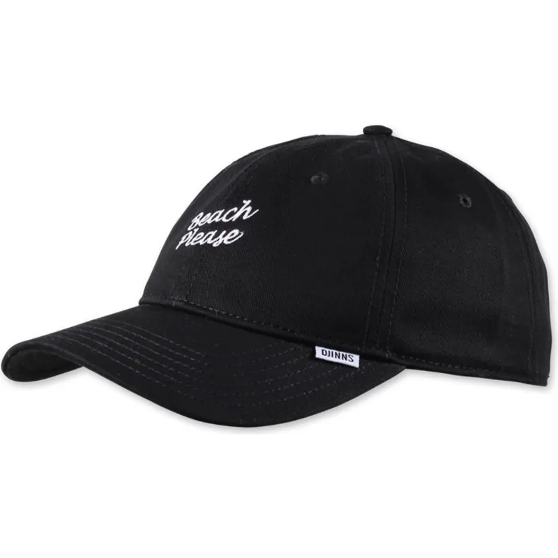 cappelli-curva-nero-cinghia-regolabile-di-djinns