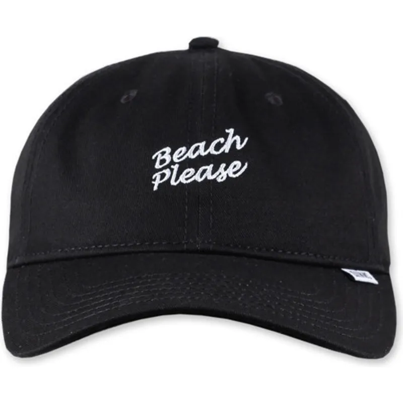cappelli-curva-nero-cinghia-regolabile-di-djinns