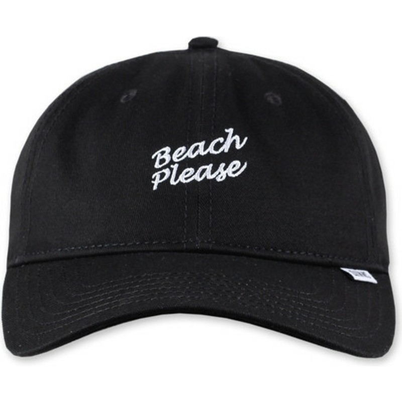 cappellino-visiera-curva-nero-regolabile-texting-beach-please-di-djinns