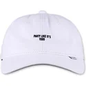 cappellino-curvo-bianco-regolabile-texting-party-like-it-s-1999-di-djinns