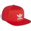 cappellino-visiera-piatta-rosso-snapback-trefoil-di-adidas