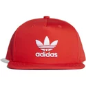 cappellino-visiera-piatta-rosso-snapback-trefoil-di-adidas