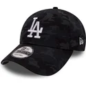 cappelli-curva-mimetizzazione-cinghia-regolabile-negro-team-9forty-dei-los-angeles-dodgers-mlb-di-new-era