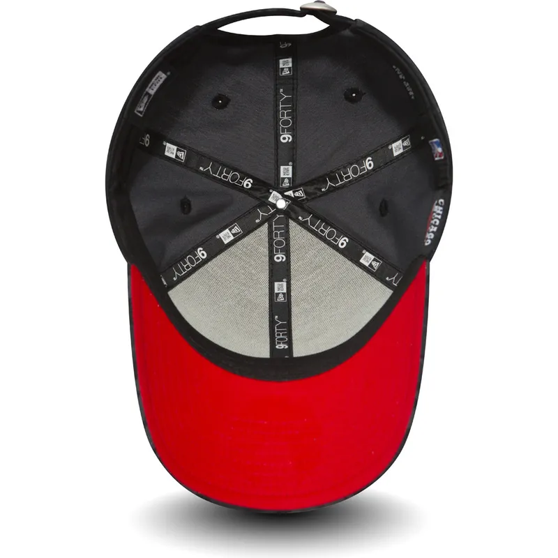 cappelli-curva-mimetizzazione-cinghia-regolabile-negro-team-9forty-dei-chicago-bulls-nba-di-new-era