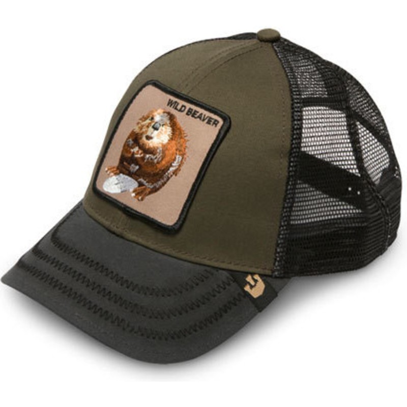 cappellino-trucker-verde-castoro-wild-beaver-di-goorin-bros