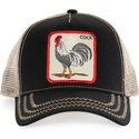 cappellino-trucker-nero-gallo-rooster-di-goorin-bros