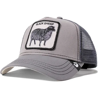 cappellino-trucker-grigio-pecora-shades-of-black-di-goorin-bros