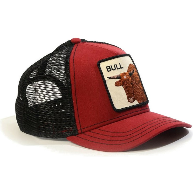 cappellino-trucker-rosso-toro-bull-di-goorin-bros