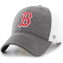 cappelli-curva-grigio-cinghia-regolabile-dei-boston-red-sox-mlb-di-47-brand