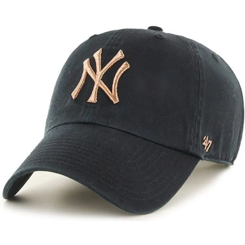 cappelli-curva-nero-cinghia-regolabile-bronce-dei-new-york-yankees-mlb-di-47-brand cappelli-curva-nero-cinghia-regolabile-bronce-dei-new-york-yankees-mlb-di-47-brand