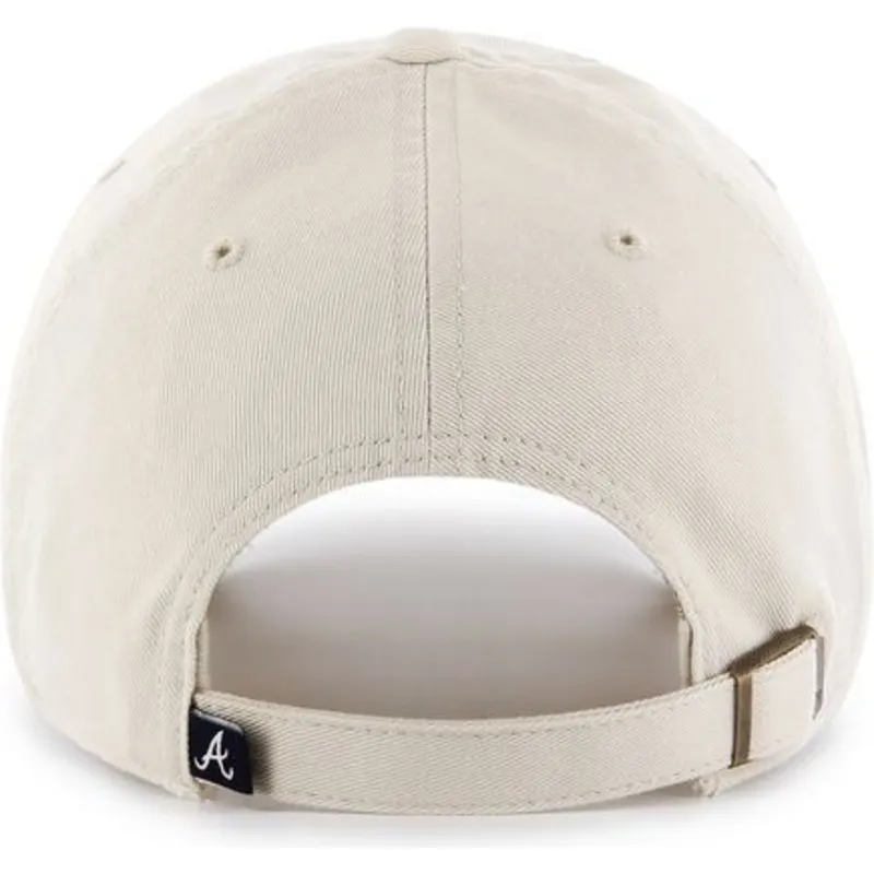 cappelli-curva-crema-cinghia-regolabile-dei-atlanta-braves-mlb-di-47-brand
