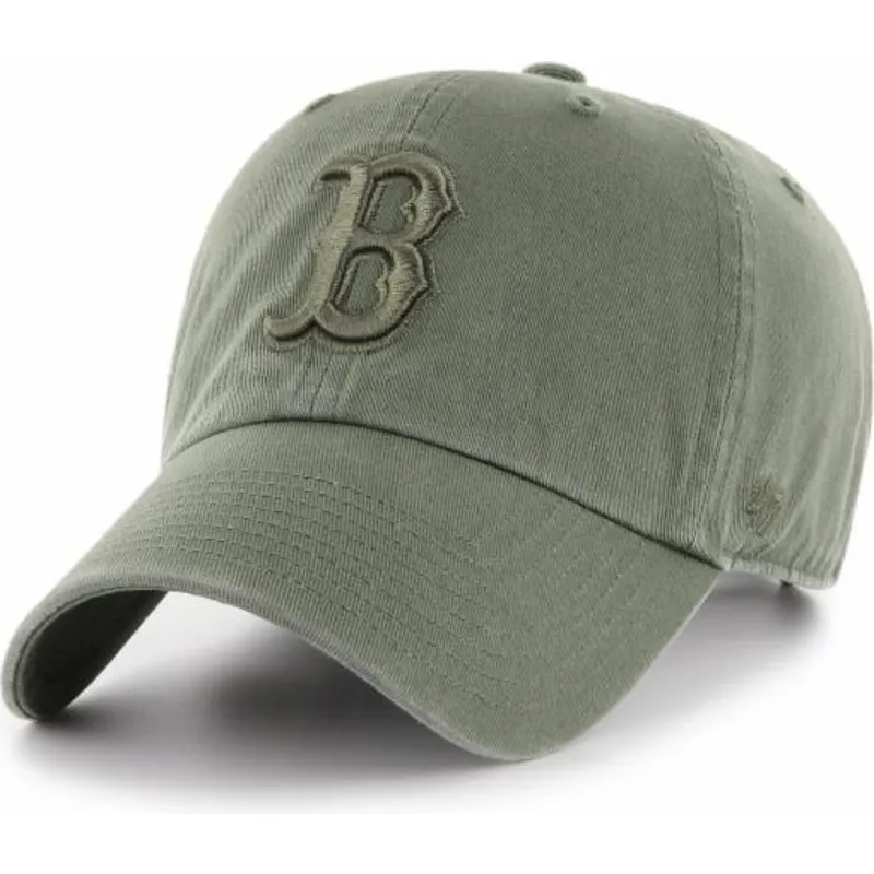 cappelli-curva-verde-cinghia-regolabile-dei-boston-red-sox-mlb-di-47-brand