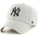 cappellino-visiera-curva-grigio-chiaro-di-new-york-yankees-mlb-clean-up-di-47-brand