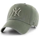 cappelli-curva-verde-cinghia-regolabile-claro-dei-new-york-yankees-mlb-di-47-brand