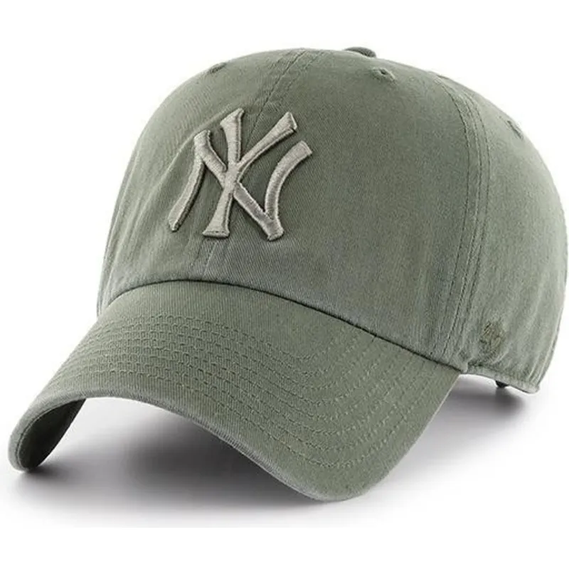 cappelli-curva-verde-cinghia-regolabile-claro-dei-new-york-yankees-mlb-di-47-brand