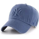 cappellino-visiera-curva-blu-con-logo-blu-di-new-york-yankees-mlb-clean-up-di-47-brand