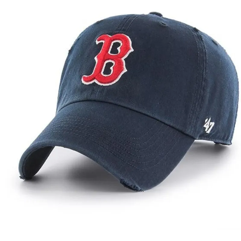 cappelli-curva-blu-marino-cinghia-regolabile-dei-boston-red-sox-mlb-di-47-brand
