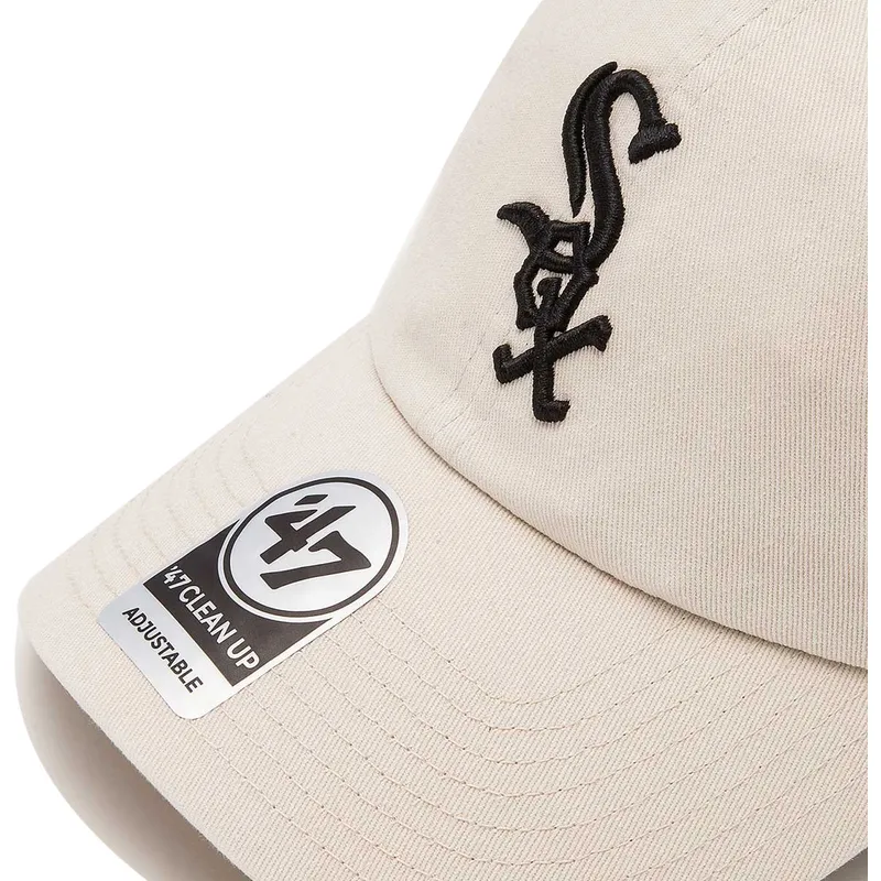 cappelli-curva-crema-cinghia-regolabile-dei-chicago-white-sox-mlb-di-47-brand