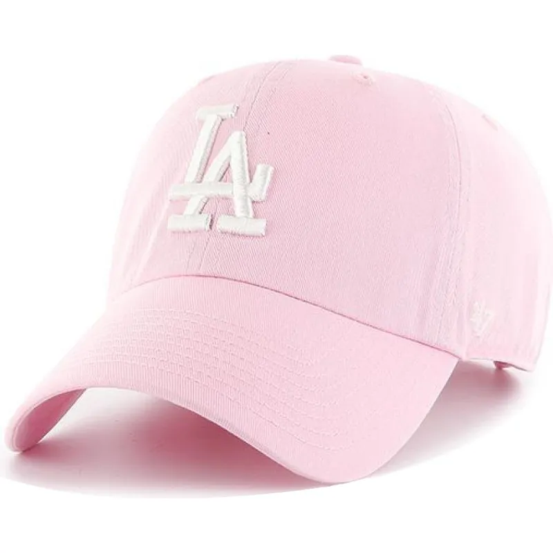 cappelli-curva-rosa-cinghia-regolabile-dei-los-angeles-dodgers-mlb-di-47-brand