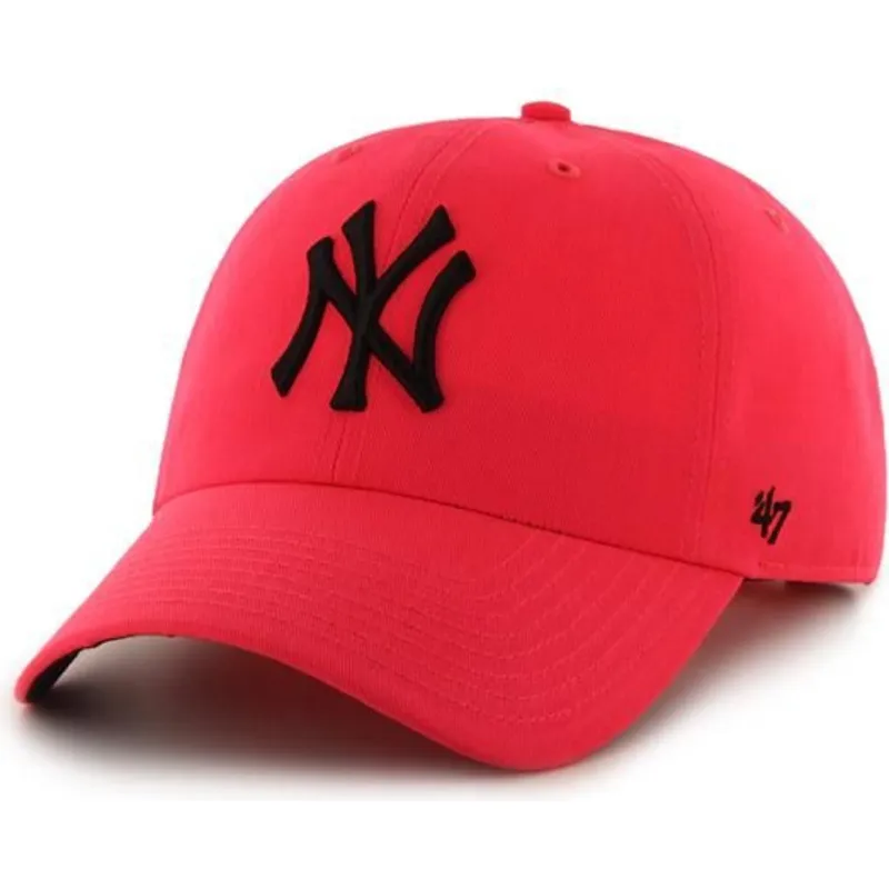 cappelli-curva-rosa-cinghia-regolabile-dei-new-york-yankees-mlb-di-47-brand