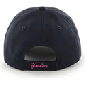 cappelli-curva-blu-marino-cinghia-regolabile-rosa-dei-new-york-yankees-mlb-di-47-brand