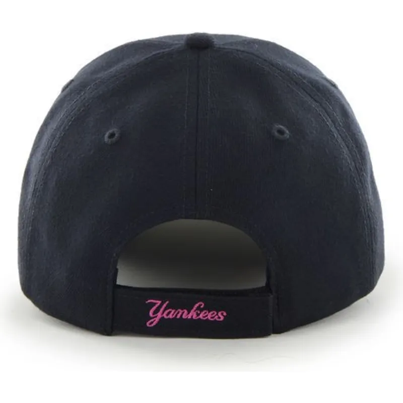 cappelli-curva-blu-marino-cinghia-regolabile-rosa-dei-new-york-yankees-mlb-di-47-brand cappelli-curva-blu-marino-cinghia-regolabile-rosa-dei-new-york-yankees-mlb-di-47-brand