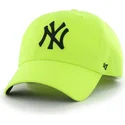 cappelli-curva-giallo-cinghia-regolabile-dei-new-york-yankees-mlb-di-47-brand