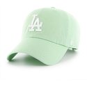 cappellino-visiera-curva-verde-chiaro-di-los-angeles-dodgers-mlb-clean-up-di-47-brand