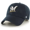 berretto-curvo-blu-navy-milwaukee-brewers-mlb-clean-up-di-47-brand