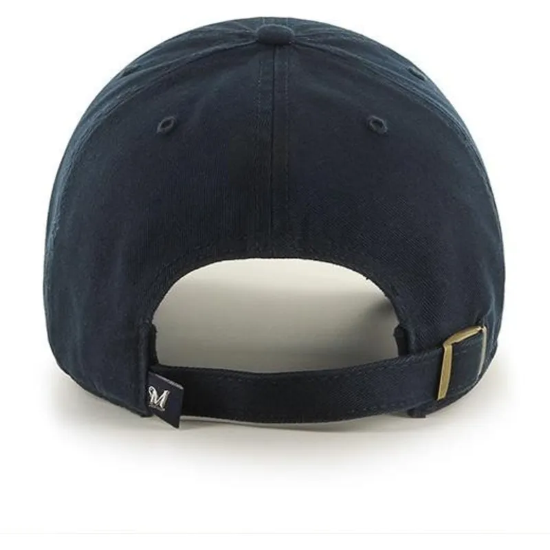 cappelli-curva-blu-marino-cinghia-regolabile-dei-milwaukee-brewers-mlb-di-47-brand