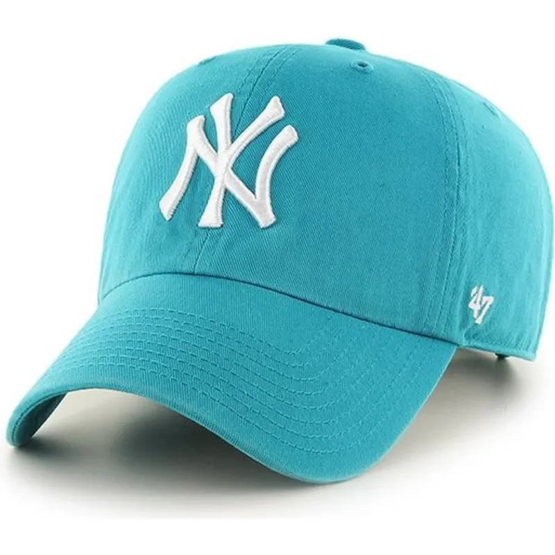 cappelli-curva-blu-cinghia-regolabile-neptuno-dei-new-york-yankees-mlb-di-47-brand