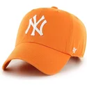 cappelli-curva-arancia-cinghia-regolabile-vibrante-dei-new-york-yankees-mlb-di-47-brand