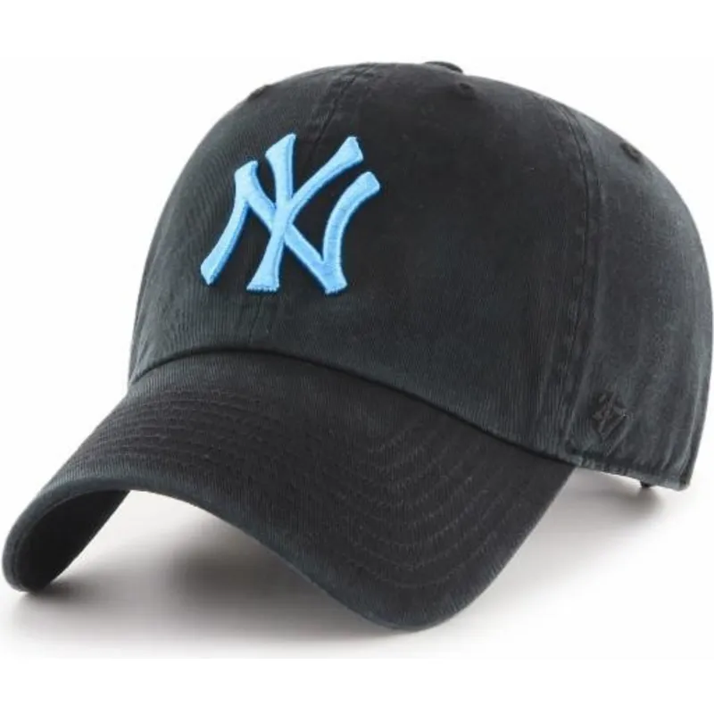 cappelli-curva-nero-cinghia-regolabile-dei-new-york-yankees-mlb-di-47-brand