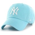 cappellino-visiera-curva-blu-caribe-di-new-york-yankees-mlb-clean-up-di-47-brand