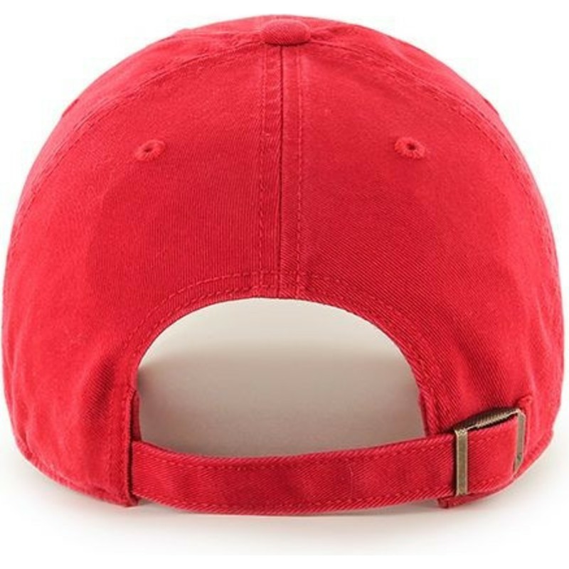 cappellino-visiera-curva-rosso-con-logo-rosso-di-new-york-yankees-mlb-clean-up-di-47-brand