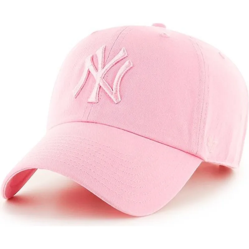 cappelli-curva-rosa-cinghia-regolabile-dei-new-york-yankees-mlb-di-47-brand