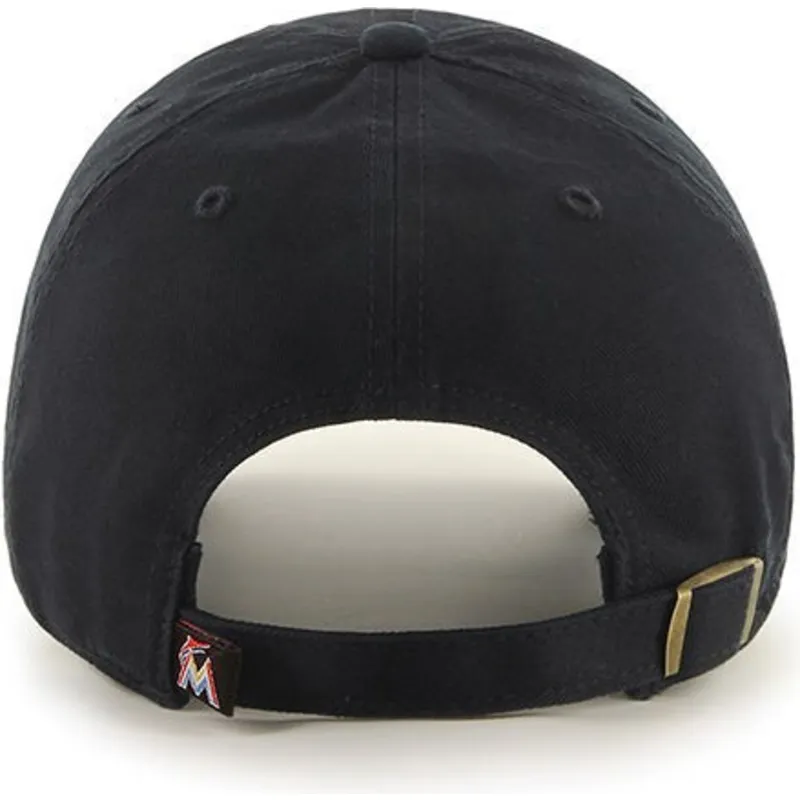 cappelli-curva-nero-cinghia-regolabile-dei-miami-marlins-mlb-di-47-brand