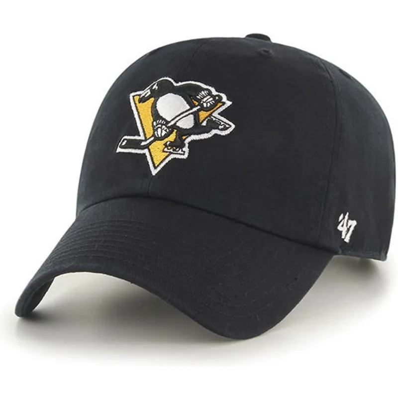 cappelli-curva-nero-cinghia-regolabile-dei-pittsburgh-penguins-nhl-di-47-brand cappelli-curva-nero-cinghia-regolabile-dei-pittsburgh-penguins-nhl-di-47-brand