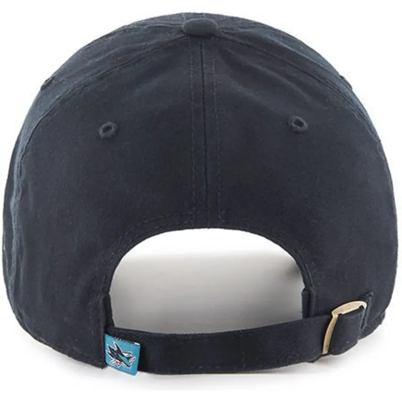 cappellino-curvo-nero-dei-san-jose-sharks-nhl-clean-up-di-47-brand