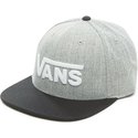cappellino-visiera-piatta-grigio-snapback-drop-v-ii-di-vans
