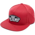 cappellino-visiera-piatta-rosso-snapback-classic-patch-di-vans