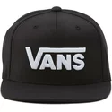 cappellino-visiera-piatta-nero-snapback-drop-v-ii-di-vans