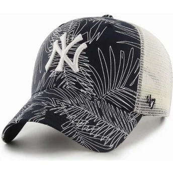 cappellino-trucker-blu-navy-dei-new-york-yankees-mlb-mvp-palma-di-47-brand