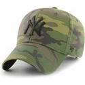 cappelli-curva-mimetizzazione-cinghia-regolabile-negro-dei-new-york-yankees-mlb-di-47-brand