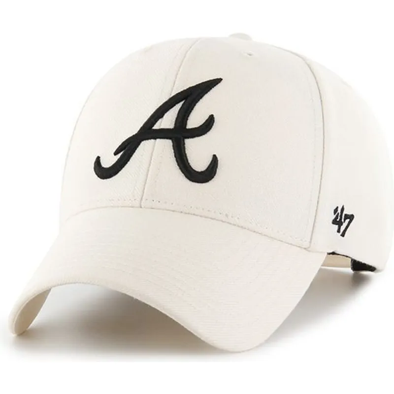 cappelli-curva-crema-snapback-dei-atlanta-braves-mlb-di-47-brand