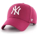 cappellino-rosa-a-visiera-curva-galaxy-snapback-dei-new-york-yankees-mlb-mvp-di-47-brand