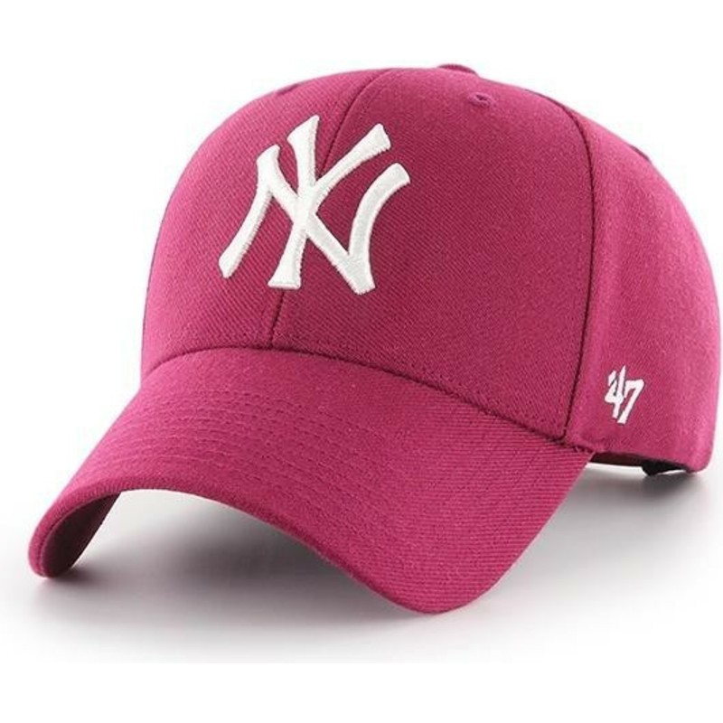 cappellino-visiera-curva-rosa-galaxy-snapback-di-new-york-yankees-mlb-mvp-di-47-brand