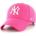 cappellino-curvo-rosa-magenta-snapback-dei-new-york-yankees-mlb-mvp-di-47-brand