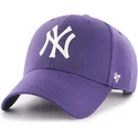 cappellino-curvo-viola-snapback-dei-new-york-yankees-mlb-mvp-di-47-brand